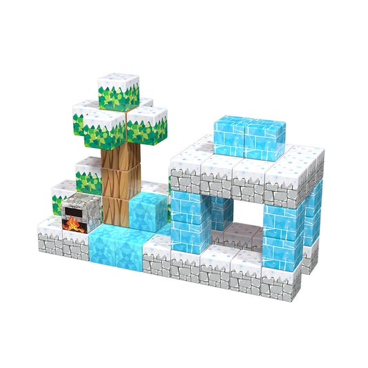 Montessori Magnetbausteine Original-Eiswelt – Winter Edition