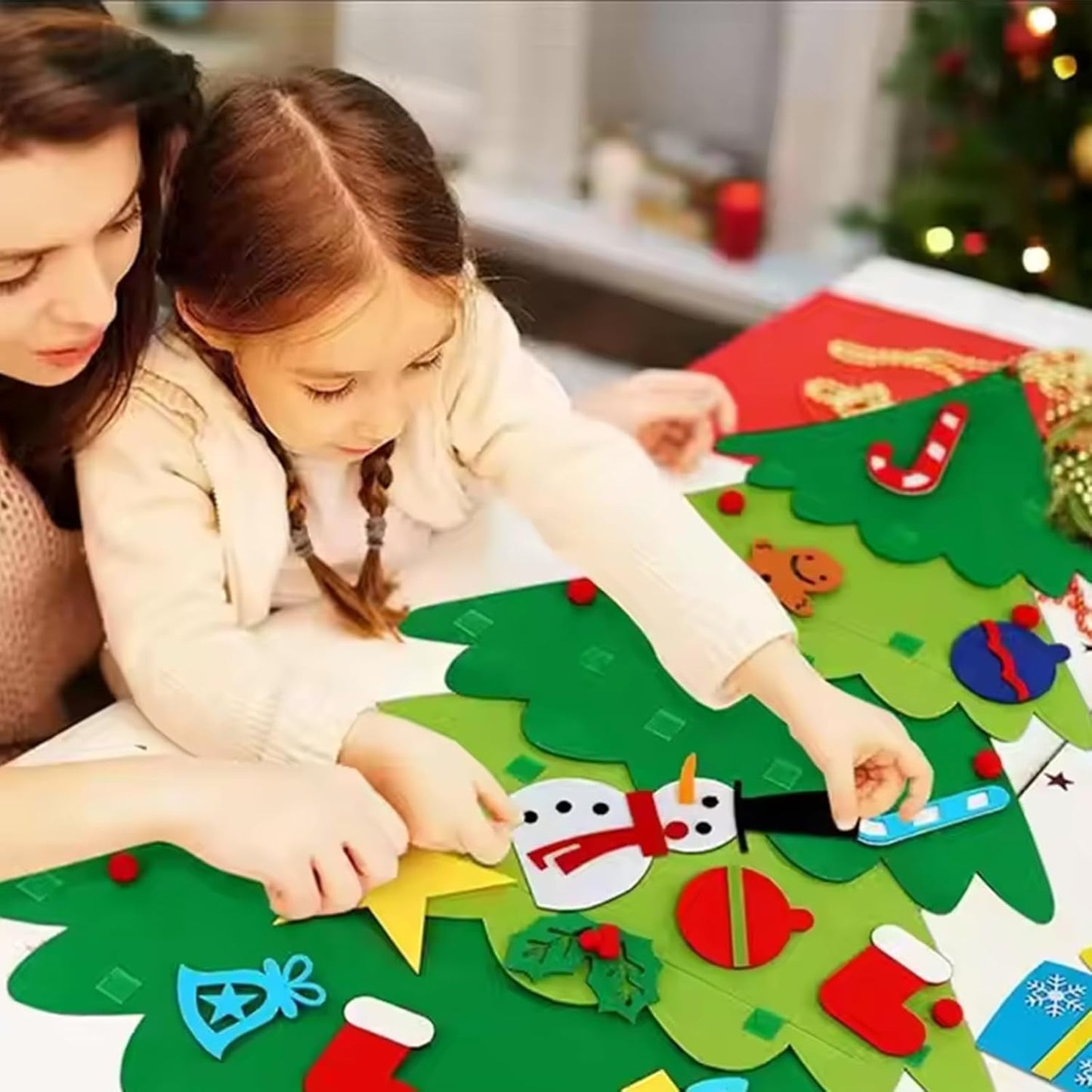 DIY Filz-Weihnachtsbaum – Interaktives Dekorations-Set
