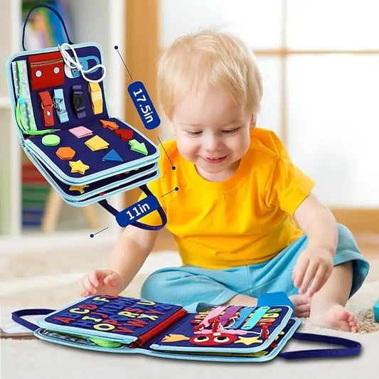 Montessori Busy Board/Quiet Book 8-seitig – Dinosaurier