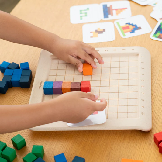 Montessori Zählwürfel 2100-teilig Lernspielzeug aus Holz