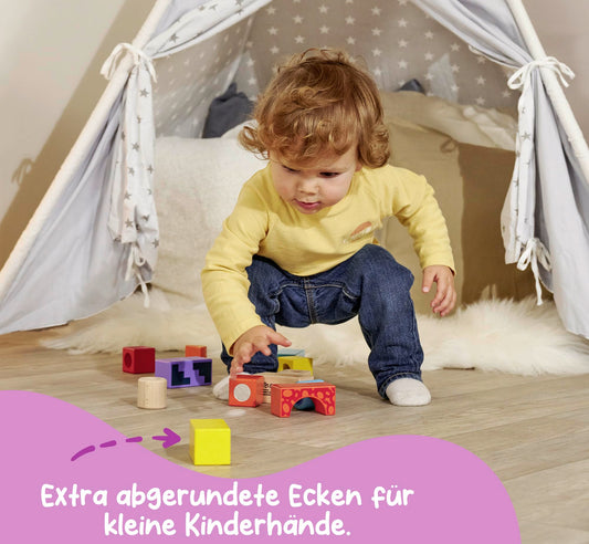 Montessori Klangbausteine von Eichhorn im Einsatz – Sensorikspielzeug für Kleinkinder – MontessoriLernwelt