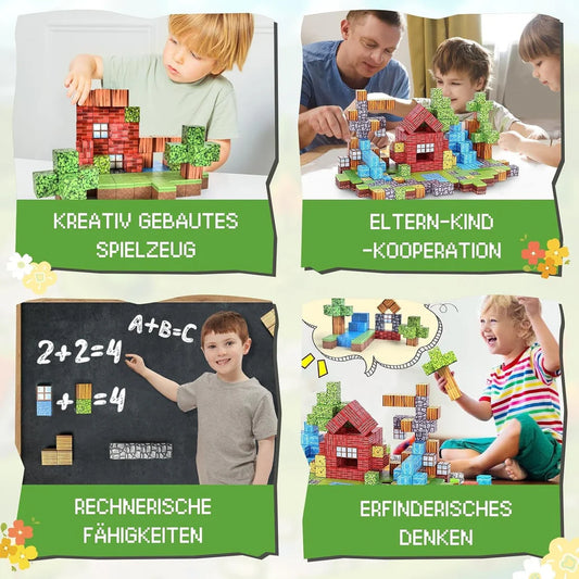 Montessori Magnetische Bausteine – Kreatives Lernspielzeug