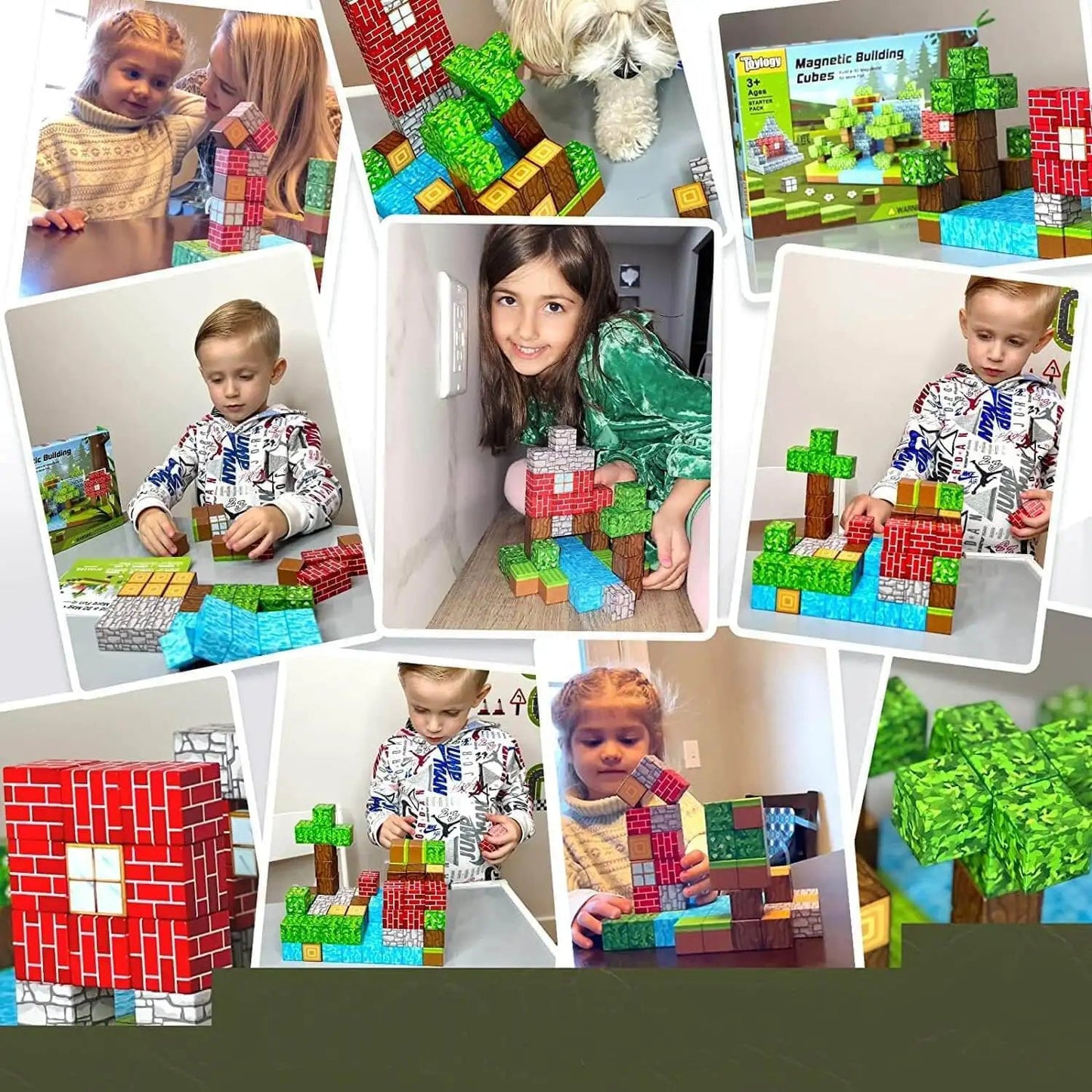 Montessori-magnetbyggeklodser – Kreativt byggesæt