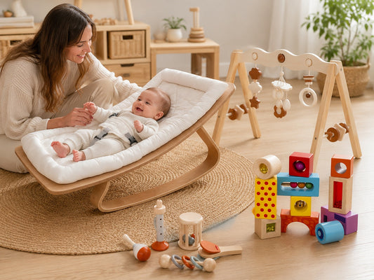 Montessori Baby Produkte für das erste Lebensjahr mit ruhiger Entwicklungsumgebung