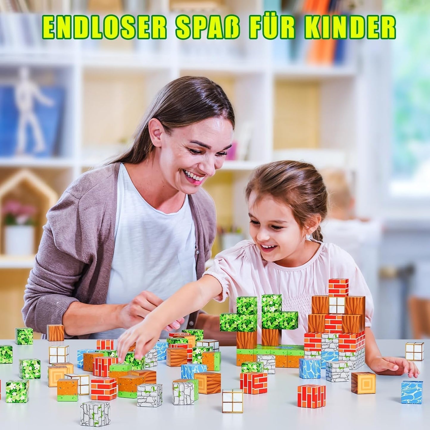 Montessori-magnetbyggeklodser – Grundsæt