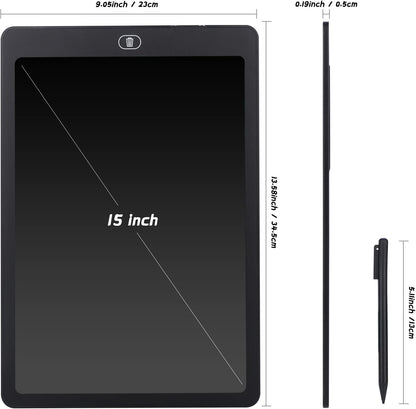 Farbenfrohes 15 Zoll LCD Schreibtafel für Kinder und Erwachsene, elektronisches Zeichenbrett mit Stylus
