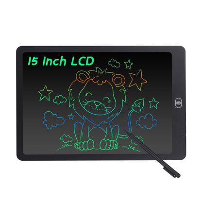 Farbenfrohes 15 Zoll LCD Schreibtafel für Kinder und Erwachsene, elektronisches Zeichenbrett mit Stylus