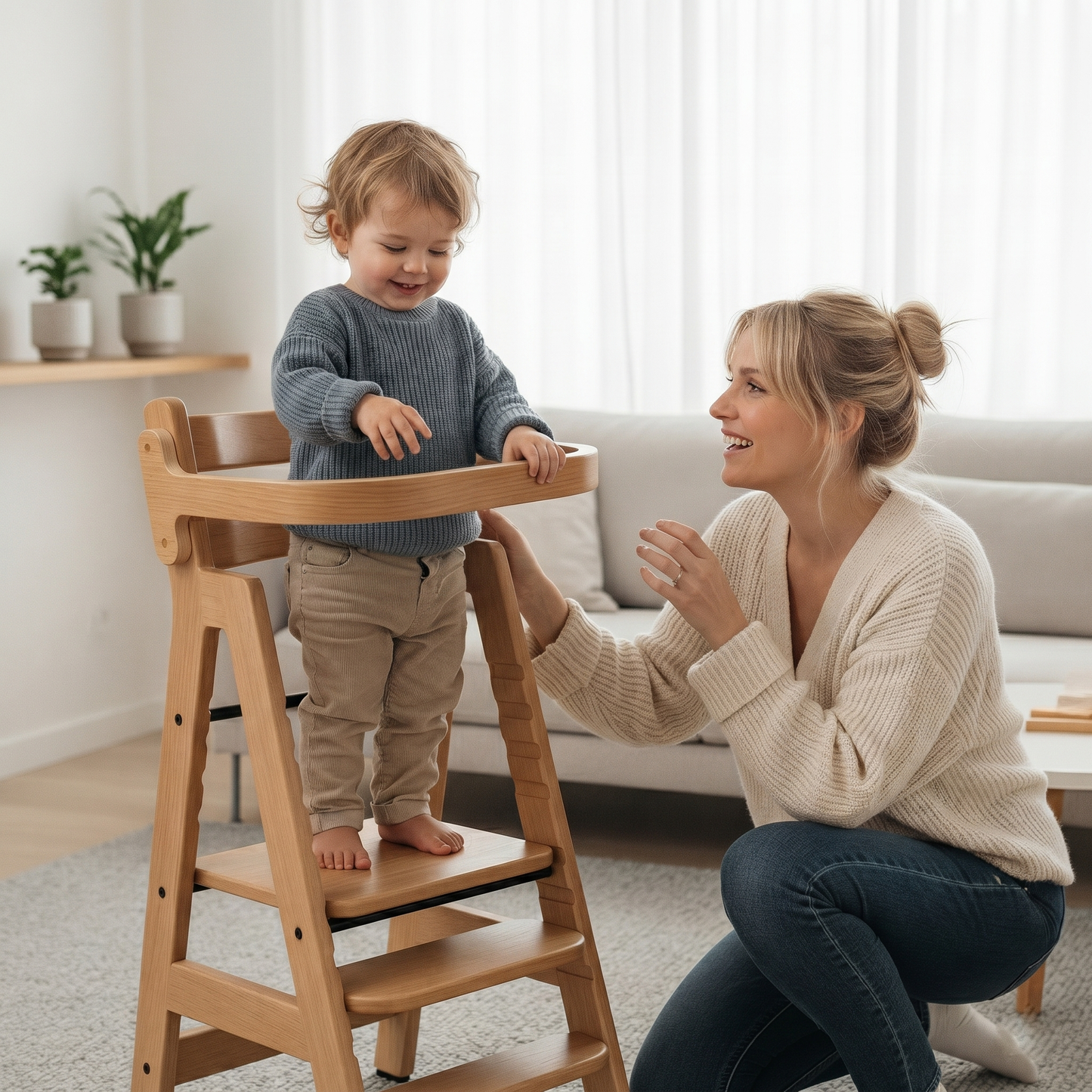 Mitwachsender Hochstuhl für Babys und Kinder von 6 Monaten bis 12 Jahren