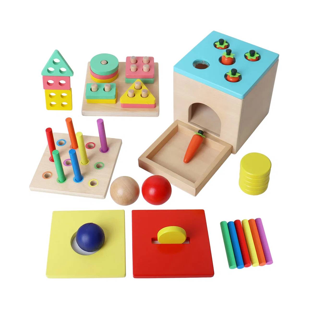 5-in-1 Motorik-Würfel (Montessori-inspiriert) – Lern- & Logikspiel