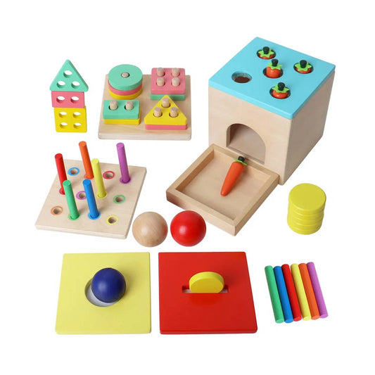 5-in-1 Motorik-Würfel (Montessori-inspiriert) – Lern- & Logikspiel