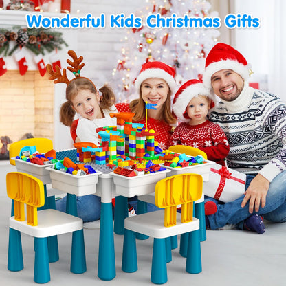 5-in-1 Montessori Bautisch – Sand-/Wassertisch & Ordnung