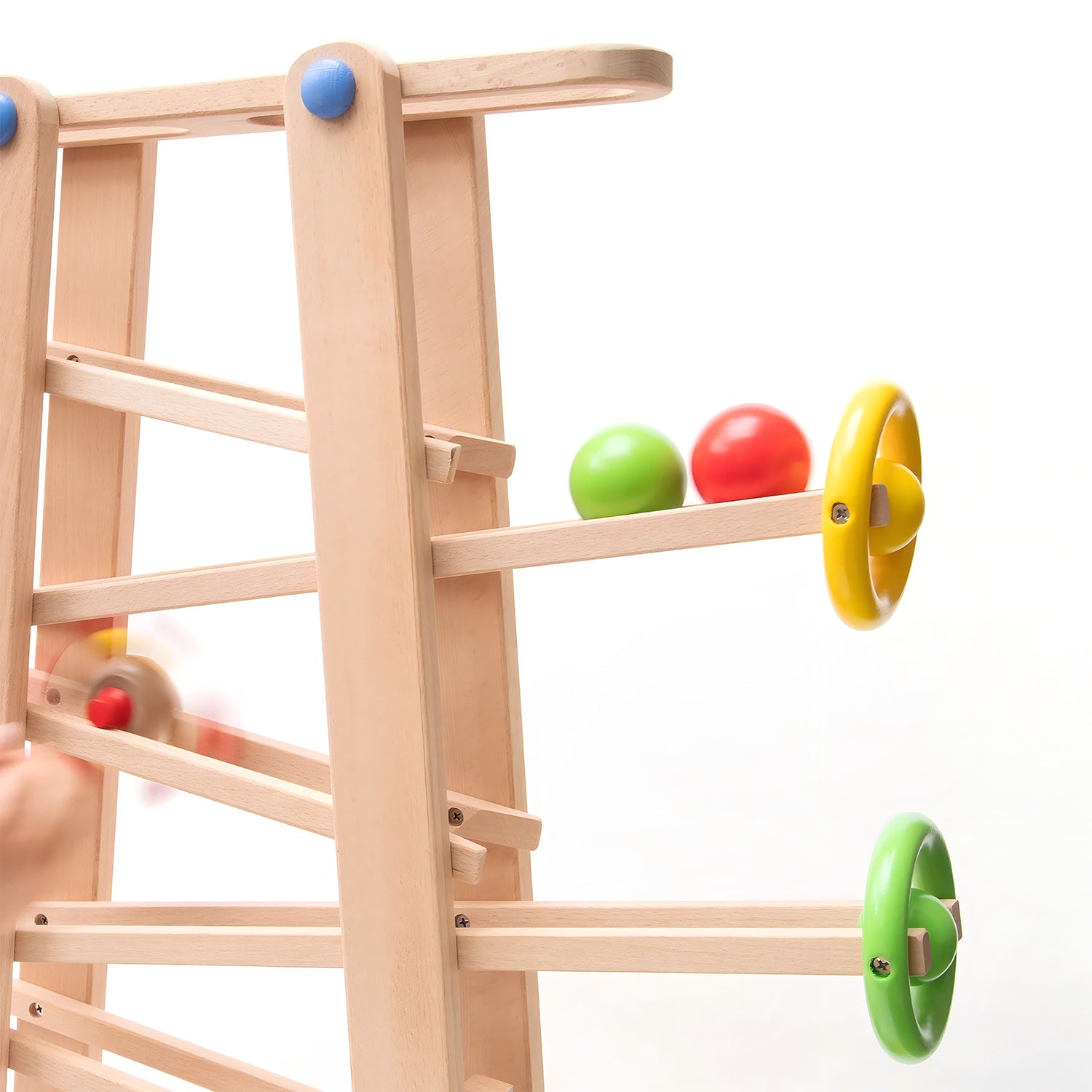 Montessori Holzspielzeug Rollbahn für Kleinkinder