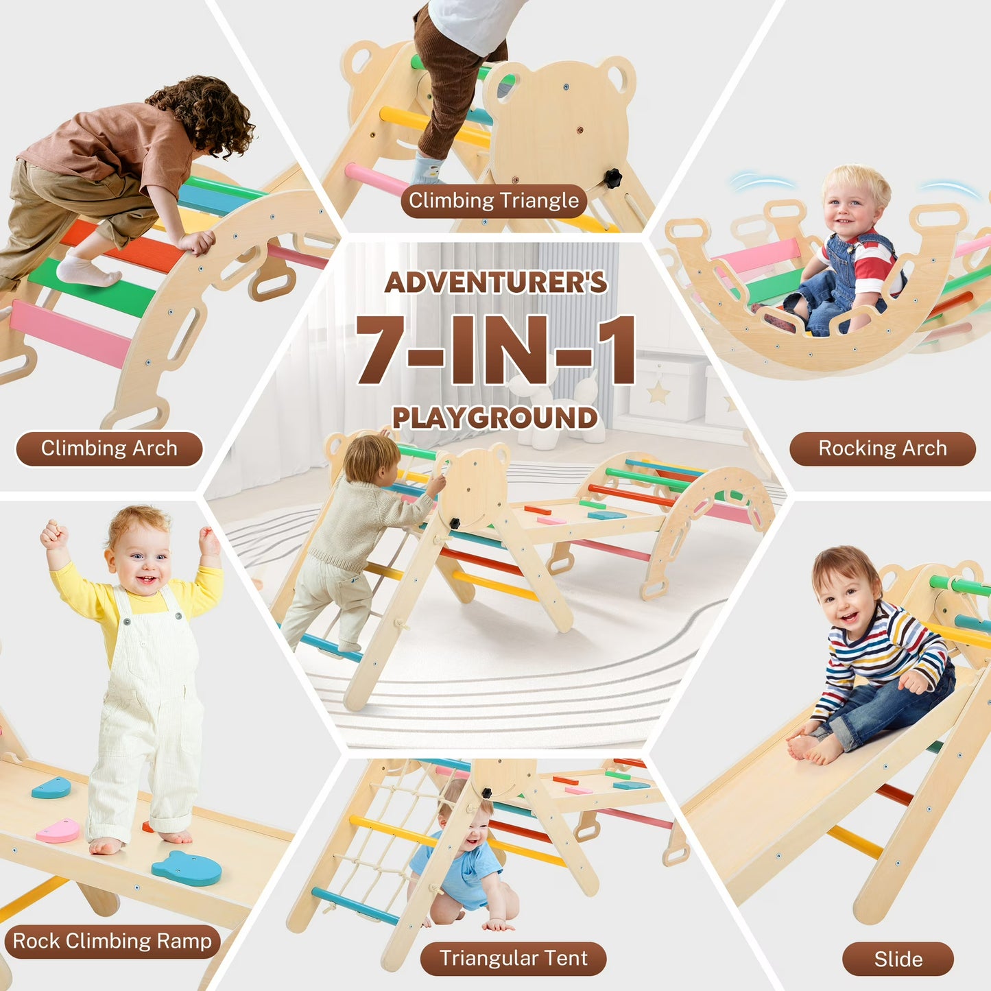 Pikler Kletterdreieck als Indoor Spielplatz mit mehreren Funktionen