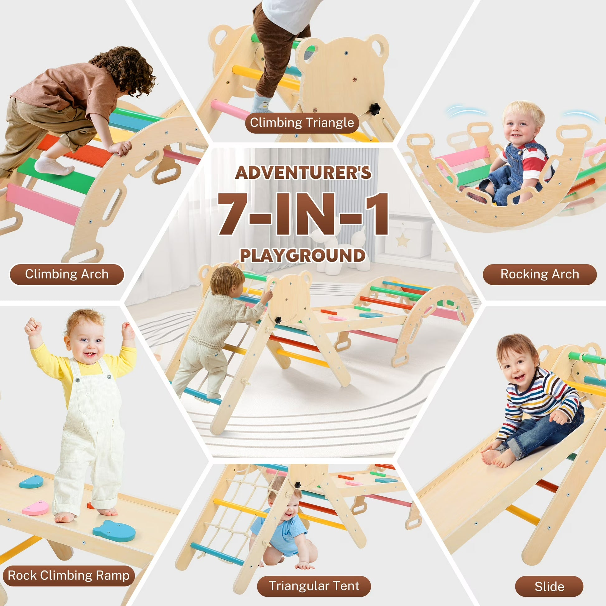 Pikler Kletterdreieck als Indoor Spielplatz mit mehreren Funktionen