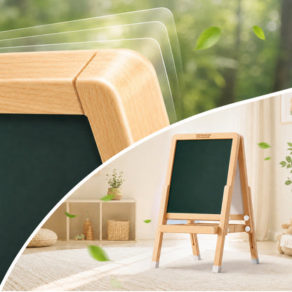 Natürliches Holzdesign Montessori Staffelei für Kinder