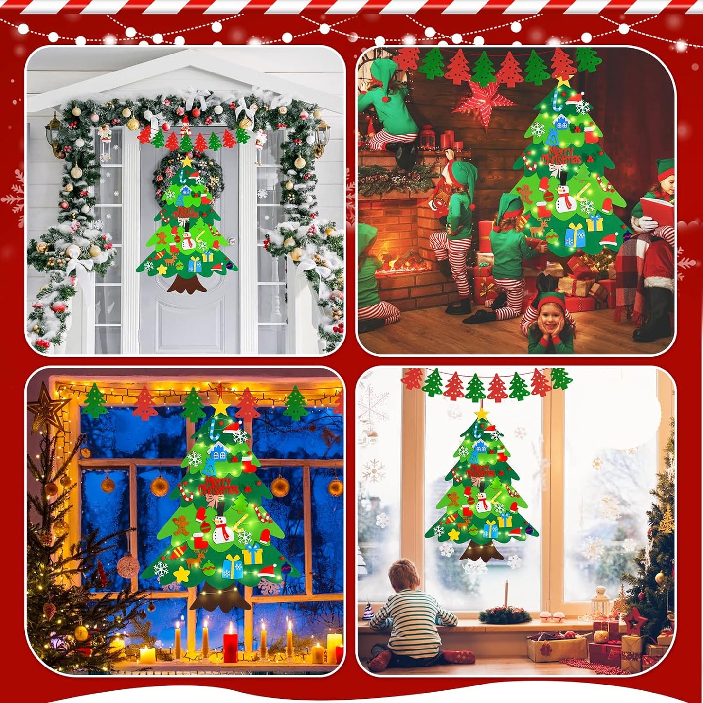 DIY Filz-Weihnachtsbaum – Interaktives Dekorations-Set