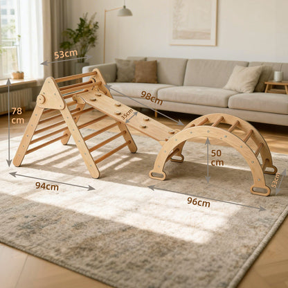 Schaukelbogen aus Holz für drinnen im Familienalltag