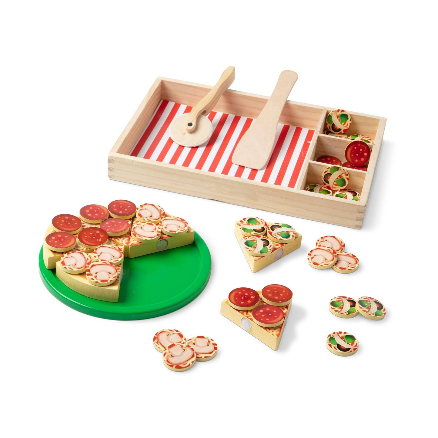 Premium Holz-Pizza-Set – 54-tlg. Küchenzubehör (Klett)