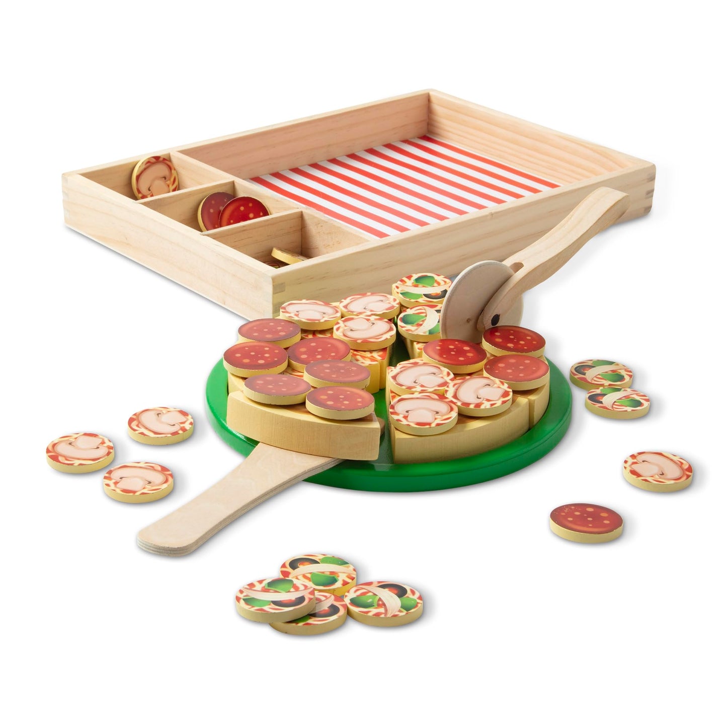 Premium Holz-Pizza-Set – 54-tlg. Küchenzubehör (Klett)