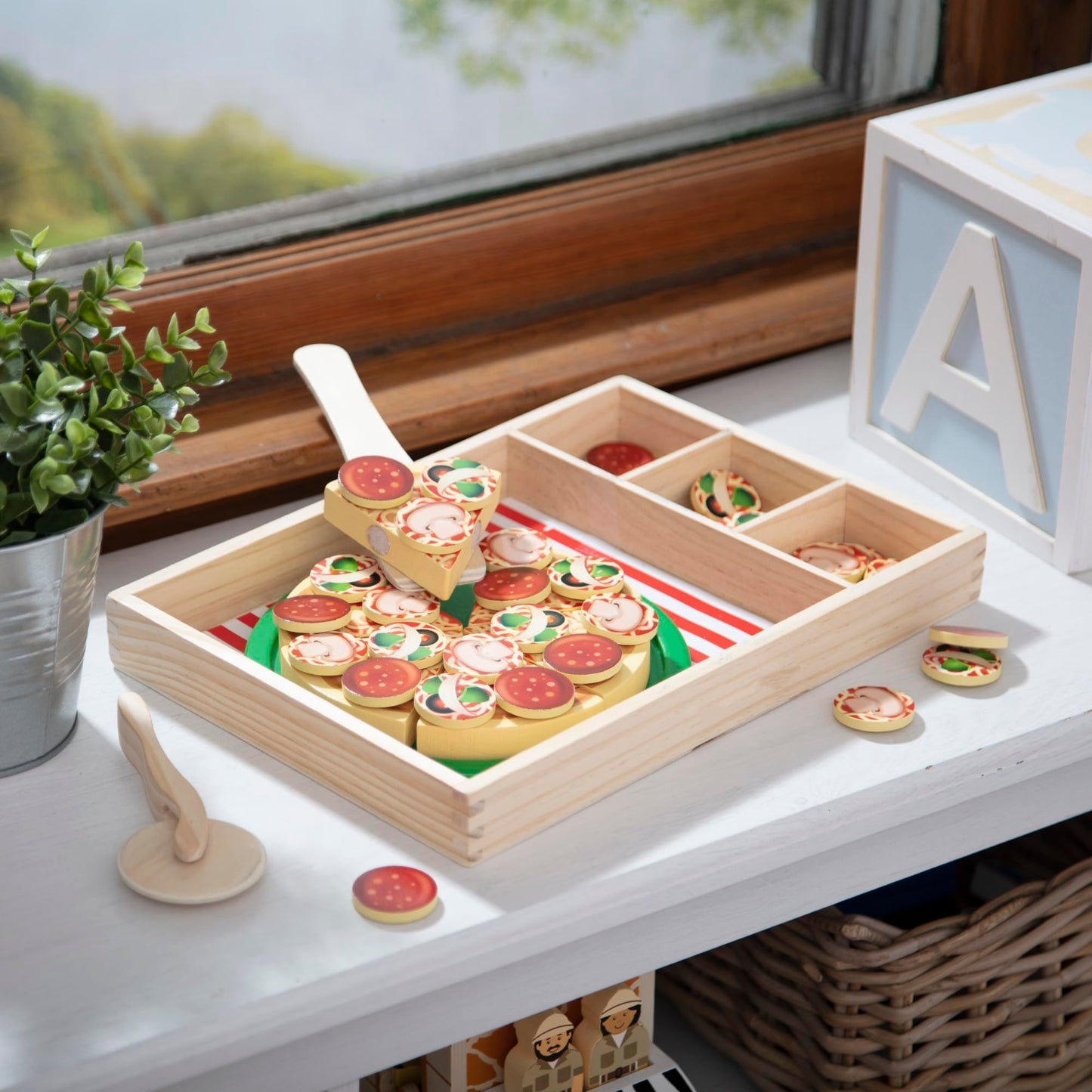 Premium Holz-Pizza-Set – 54-tlg. Küchenzubehör (Klett)