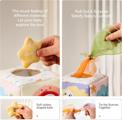 Baby Sensorische Taschentuchbox – Meerjungfrau