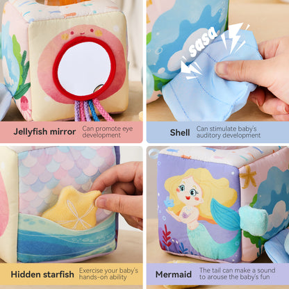 Baby Sensorische Taschentuchbox – Meerjungfrau