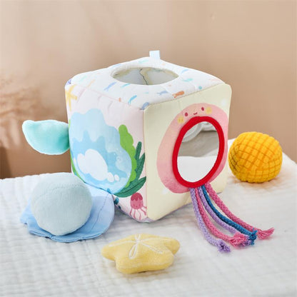 Baby Sensorische Taschentuchbox – Meerjungfrau