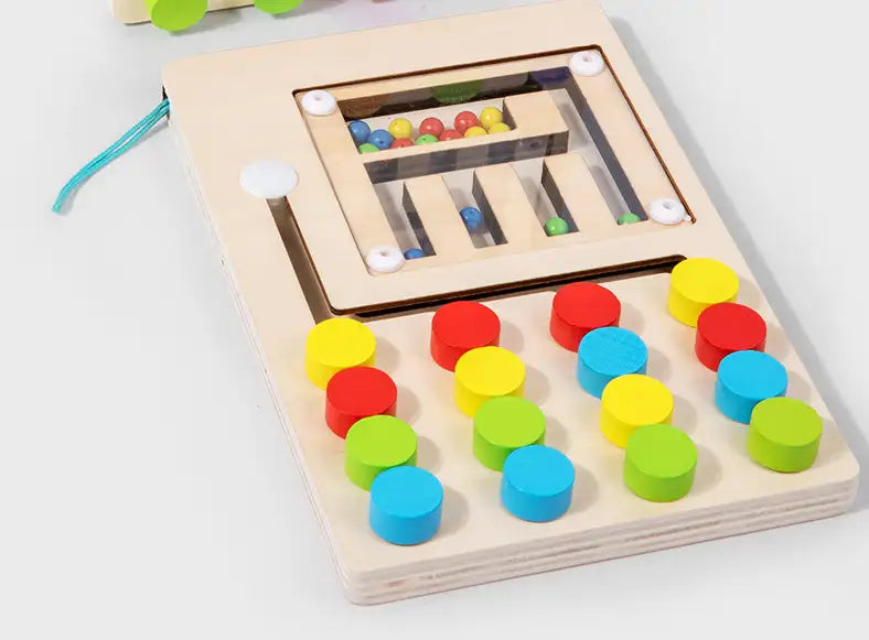 Montessori-trælegetøj – læringslabyrint