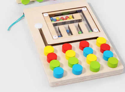 Montessori-trælegetøj – læringslabyrint