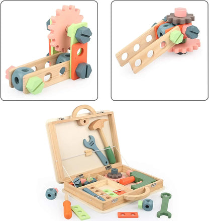 Montessori Holzspielzeug Werkzeugkasten