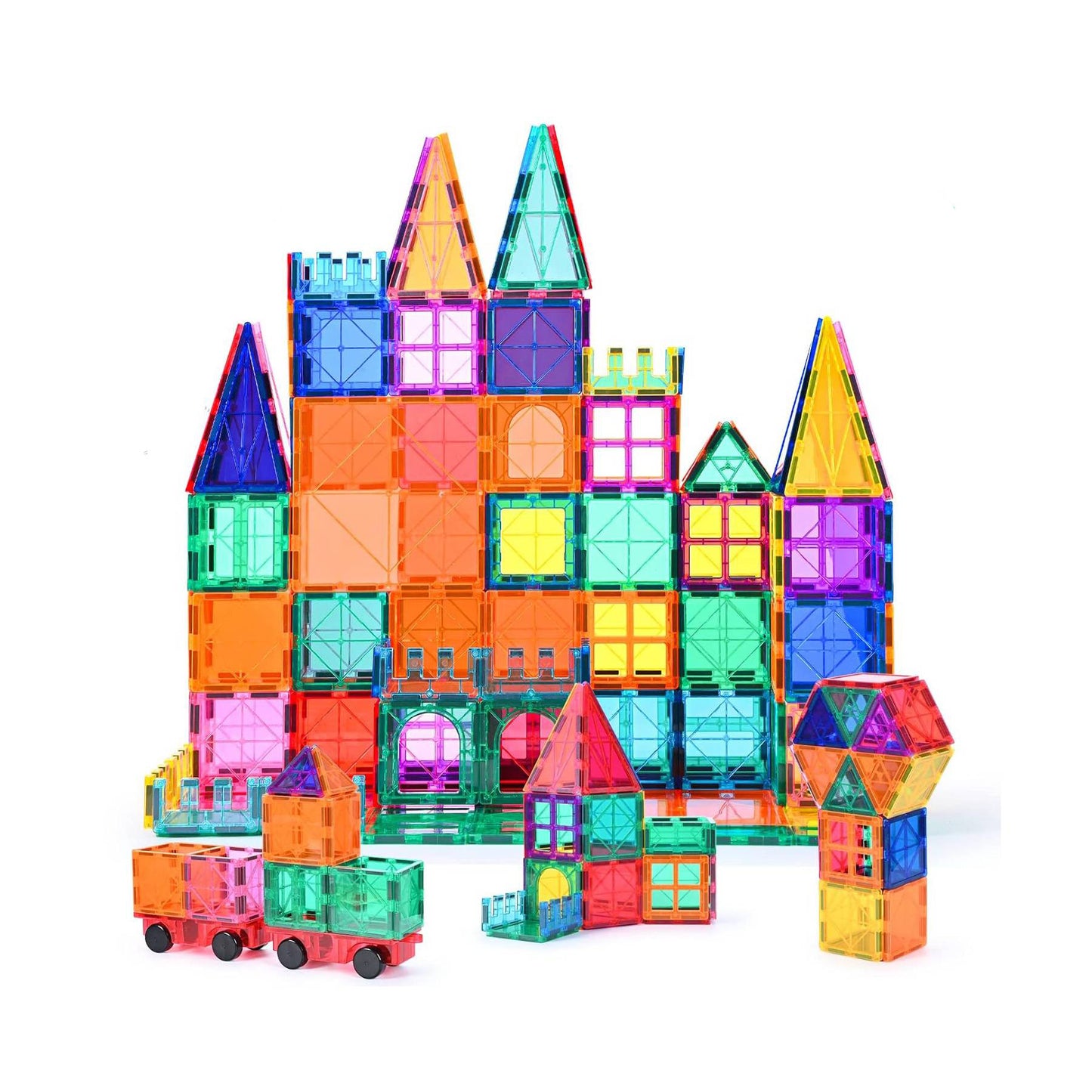Blocs de construction magnétiques Montessori – set STEM voiture et camion