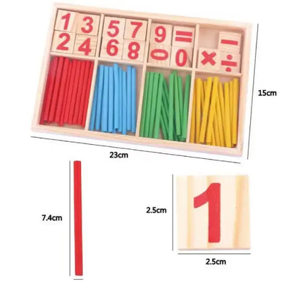 Jouet de mathématiques Montessori – chiffres et bâtonnets