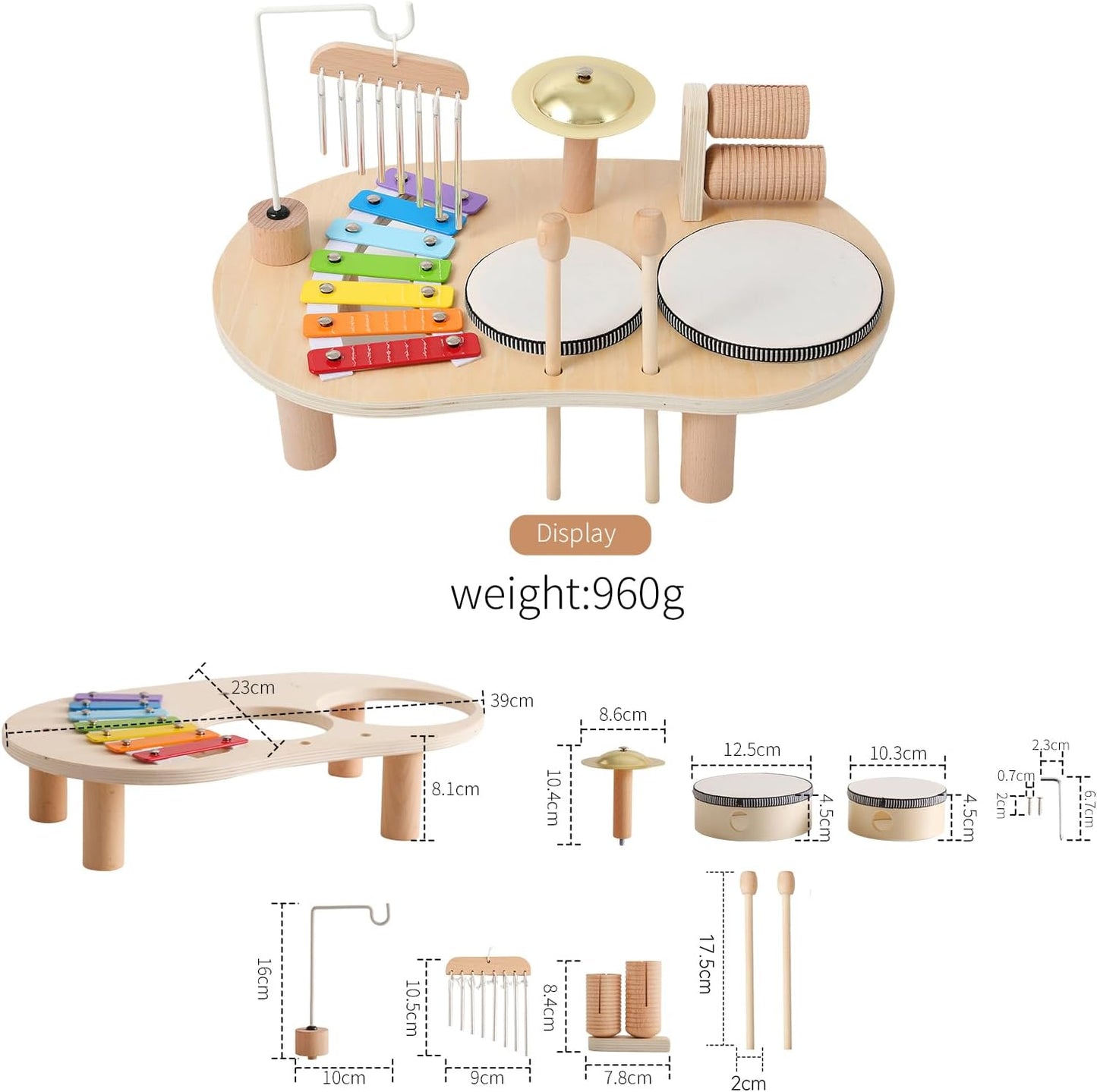 Montessori Musik-Aktivitätstisch – Klang & Rhythmus