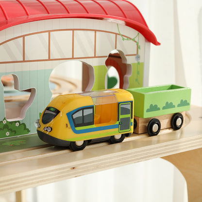 9-in-1 Holz-Aktivitätstisch | All-in-One Lernzentrum für Kleinkinder