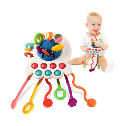 Montessori Zugschnur-Spielzeug BPA-Freies