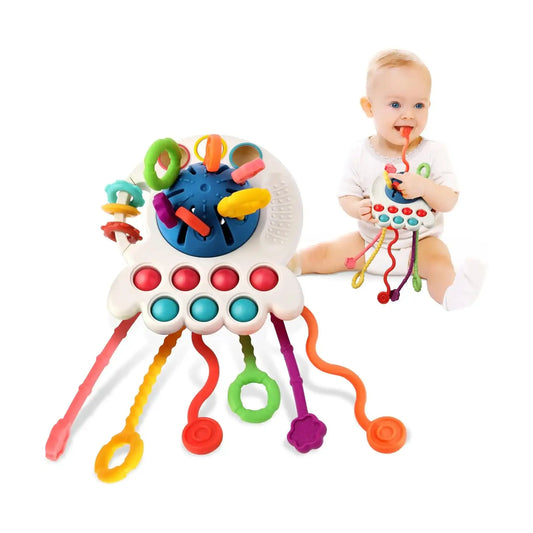 Montessori Zugschnur-Spielzeug BPA-Freies