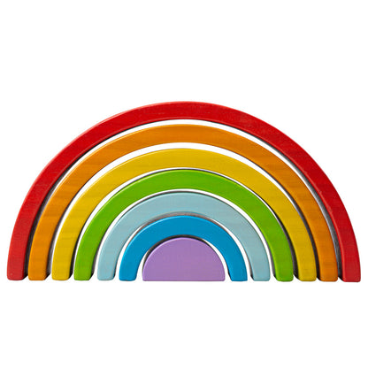 Montessori-stablelegetøj – regnbue i træ