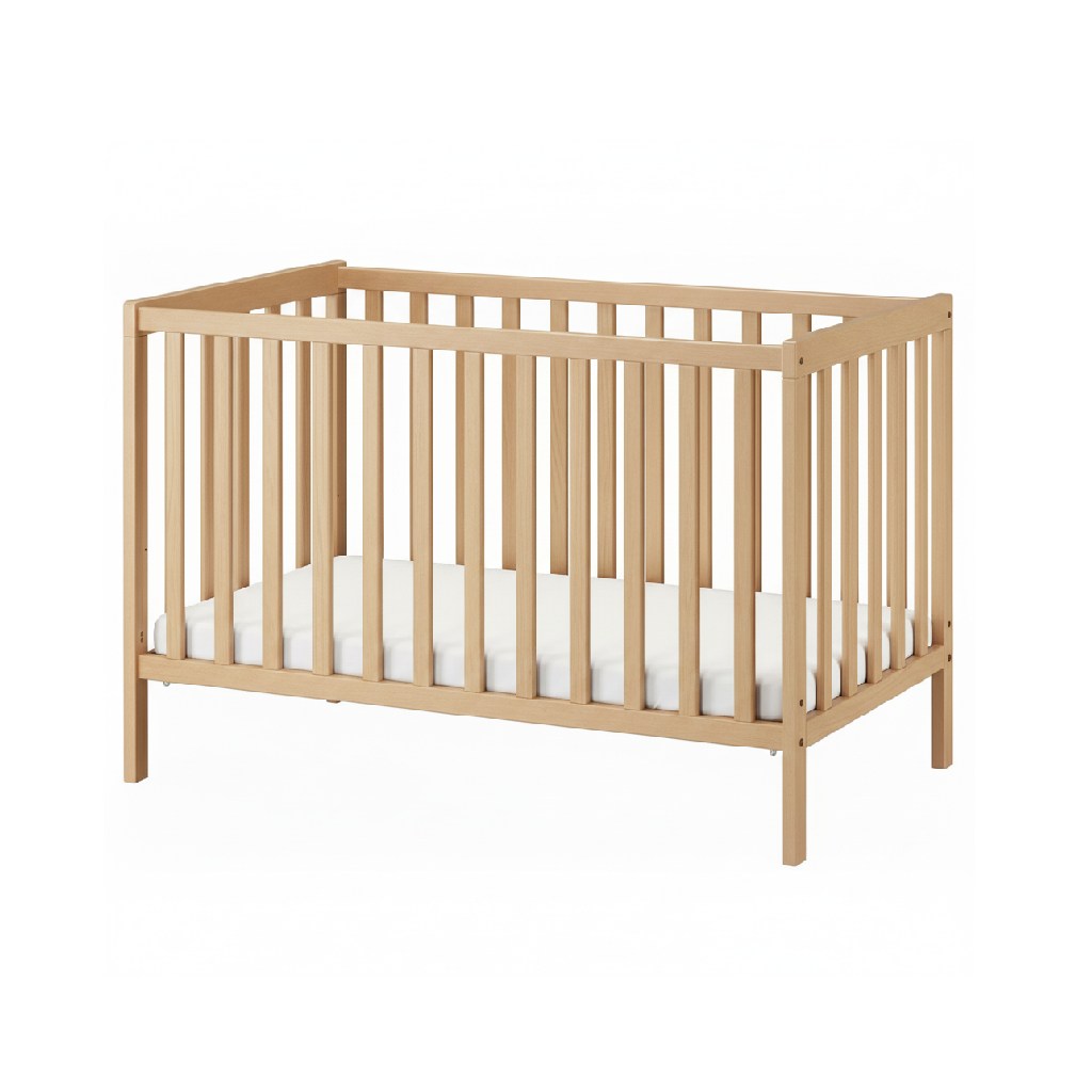 Montessori Baby Bed “Timo” – Pine with Removable Side