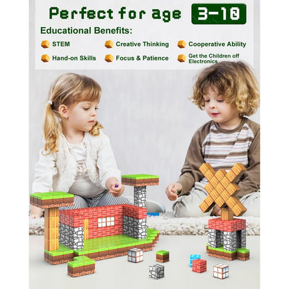 Blocs magnétiques Montessori – Construction stable et amusante