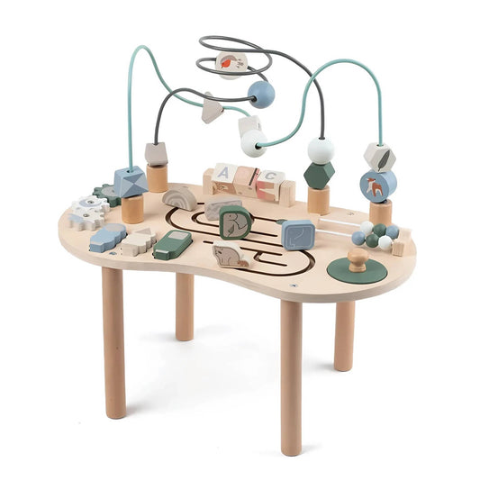 Montessori Aktivitätstisch Holz – Busy Board & Lerntisch