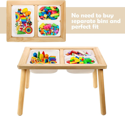 Montessori Sensory Table – 2-fach höhenverstellbarer Aktivitätstisch