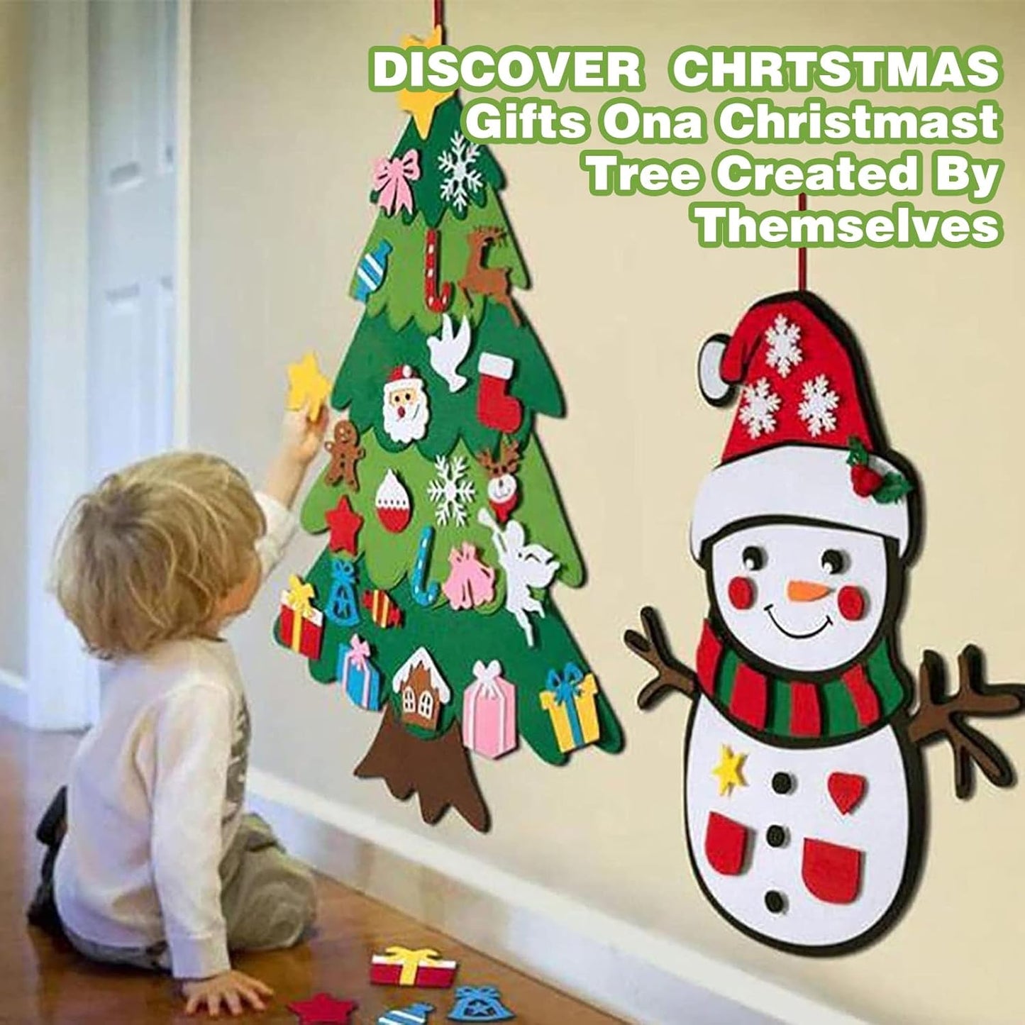 DIY Filz-Weihnachtsbaum – Interaktives Dekorations-Set