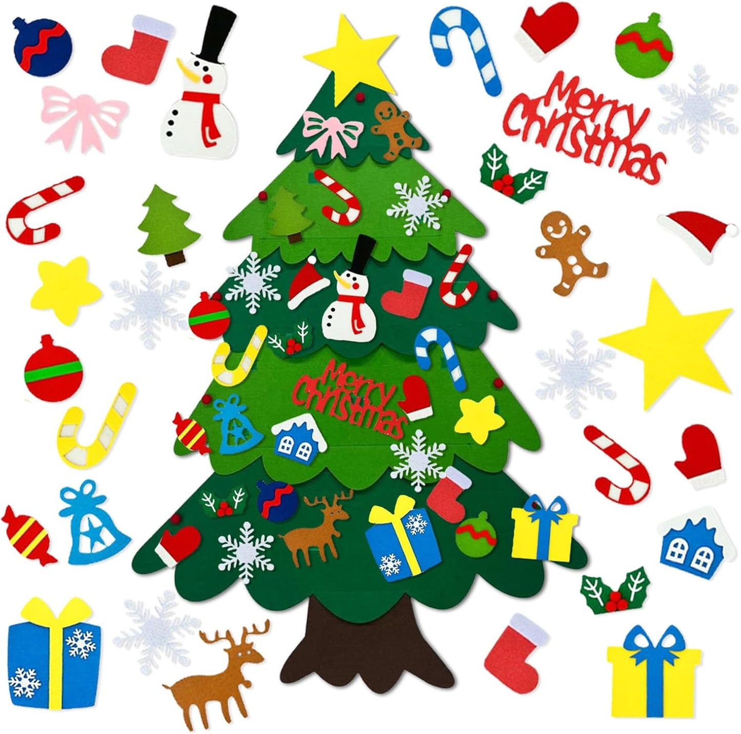 DIY Filz-Weihnachtsbaum – Interaktives Dekorations-Set