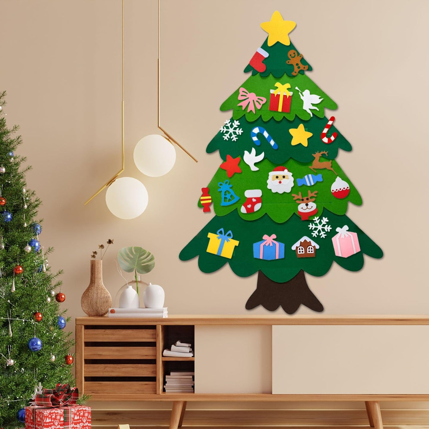 DIY Filz-Weihnachtsbaum – Interaktives Dekorations-Set