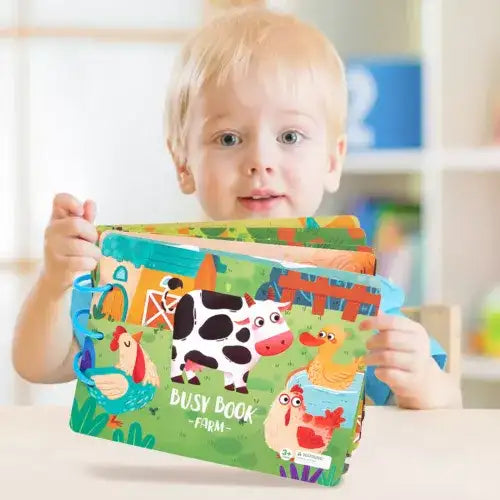 Montessori Buch Baby – Fühlbuch & Lernspielzeug (englische Wörter)