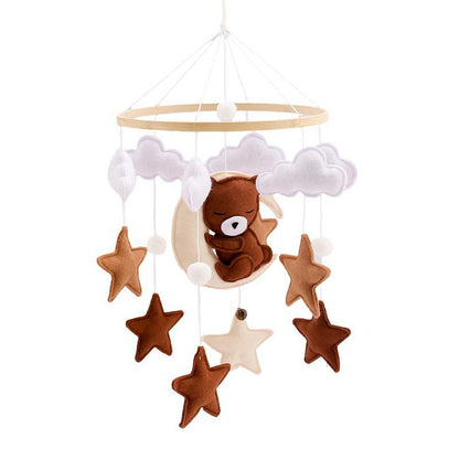 Montessori Baby Mobile aus Filz & Holz – für Babybett und Kinderzimmer