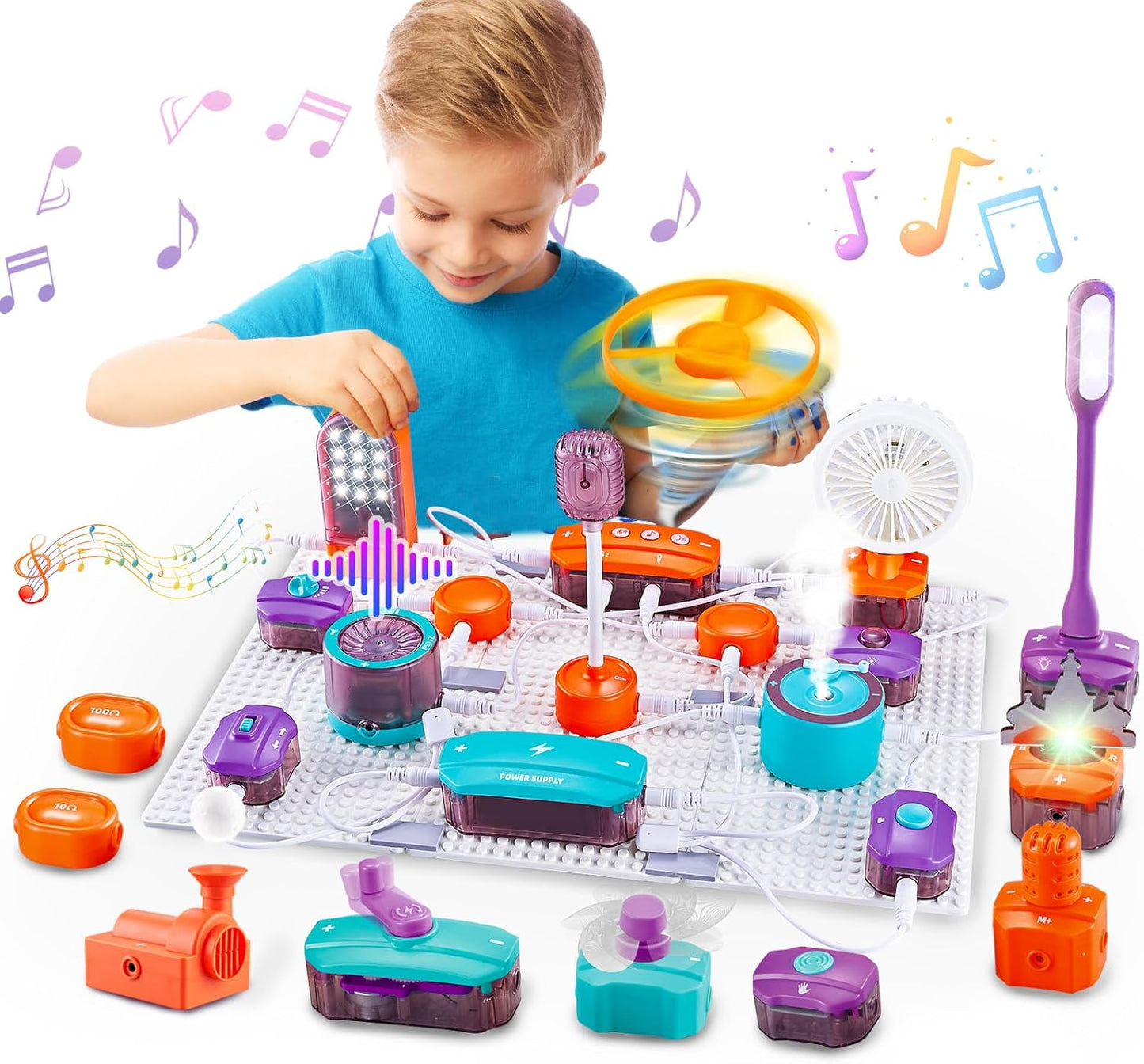 Elektronik Experimentierkasten für Kinder mit Stromkreis Experimenten