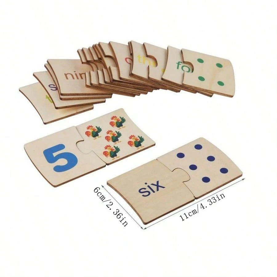 Montessori-matematikleksak i trä