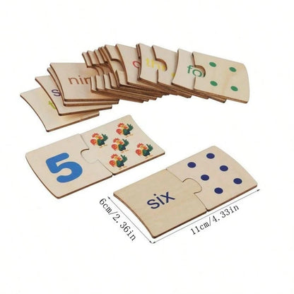 Montessori-matematikleksak i trä