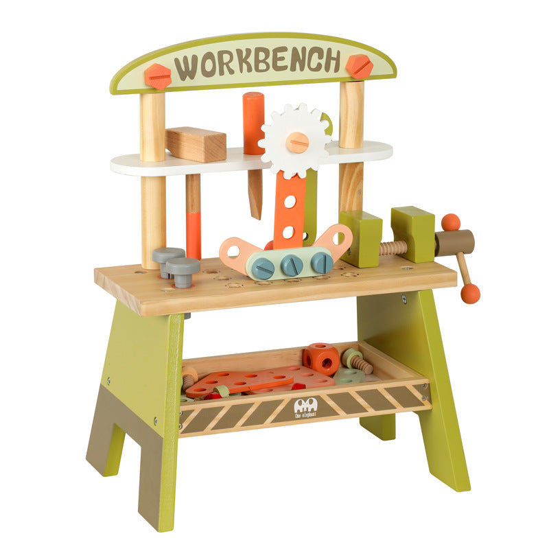 Kinder Werkbank Holz Schraubspielzeug Baukasten Werkzeugtisch